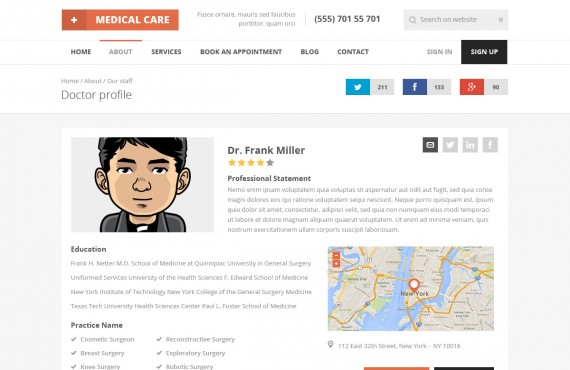 medical care – medical psd template screenshot 20