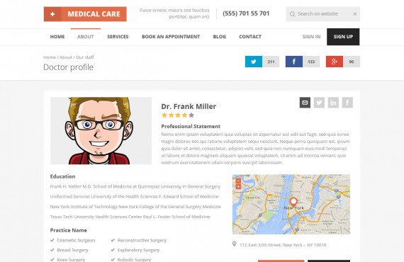 medical care – medical psd template screenshot 11