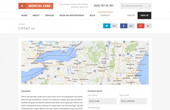 medical care – medical psd template screenshot 6