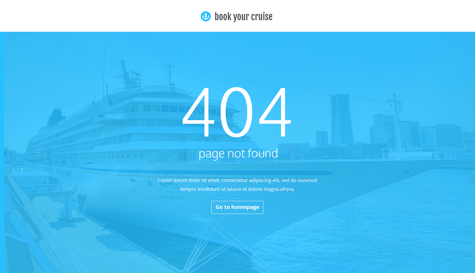cruise booking website template