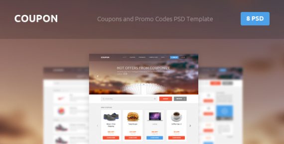Coupon - Coupons and Promo Codes PSD Template