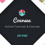 coursea – online tutorials & courses template screenshot 1