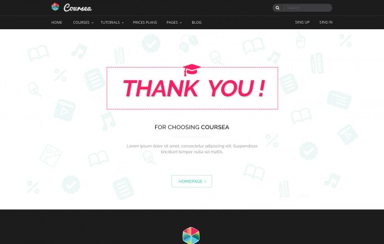 coursea – online tutorials & courses template screenshot 8