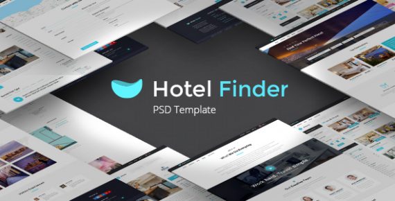 Hotel Finder - Online Booking PSD Template