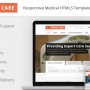 medical care – responsive medical html5 template screenshot 1