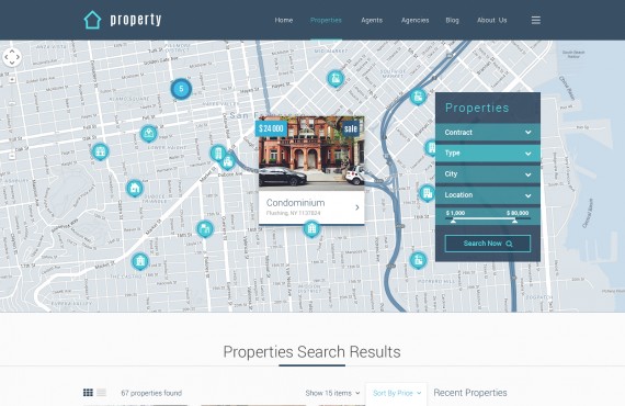 property – real estate psd template screenshot 5