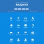 railway tickets booking & trips – vector icons screenshot 2