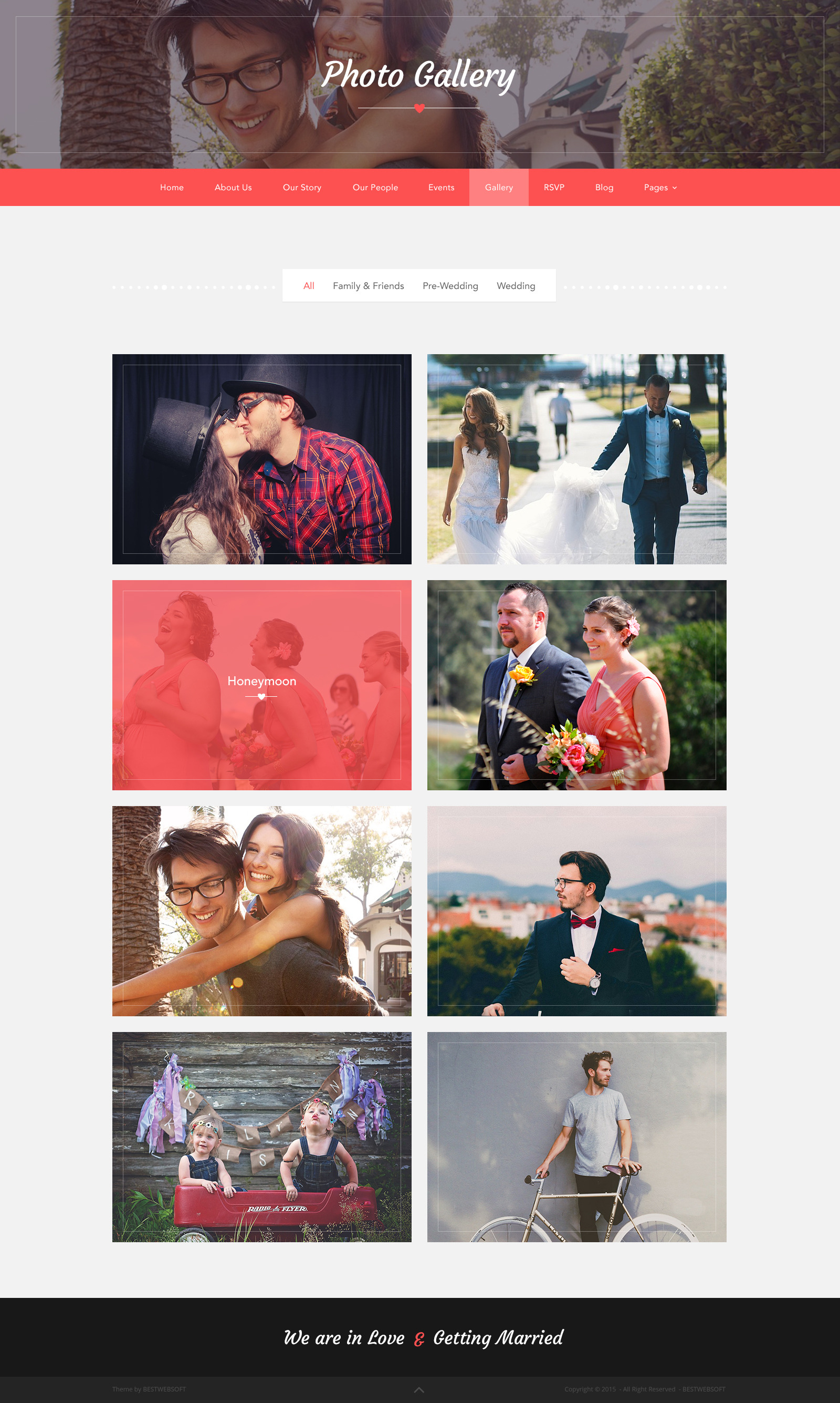 love ceremony – wedding psd template screenshot 4