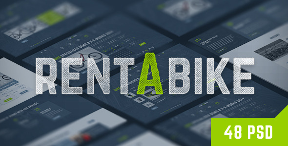 rent a bike wordpress template