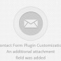 contact form plugin customization – an additional attachment field was added screenshot 1