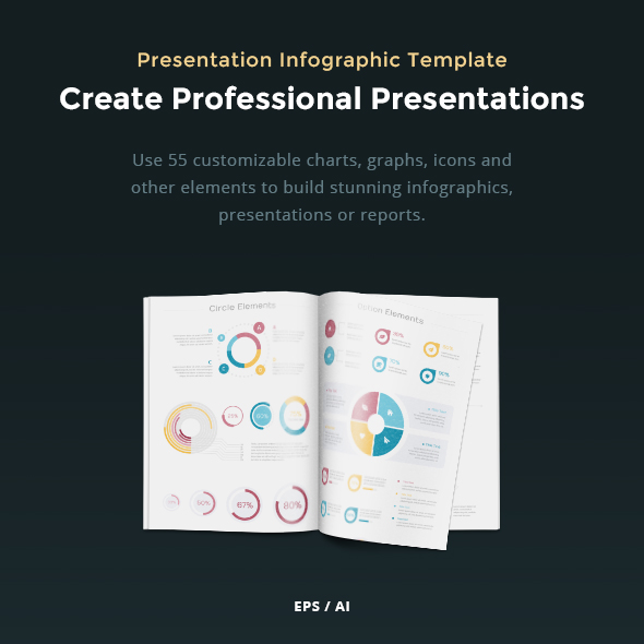 Presentation Infographic Vector Template