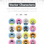vector characters – avatar pack screenshot 1