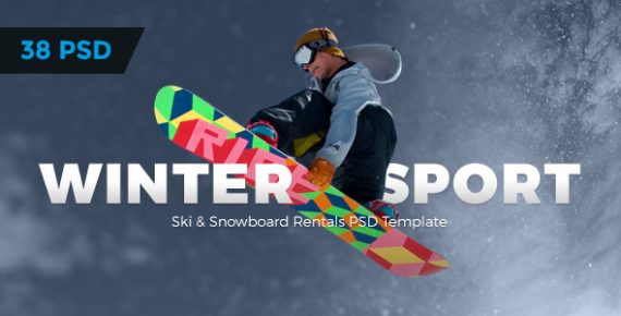 winter sports wordpress template