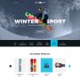 winter sport – ski & snowboard rental psd template screenshot 1