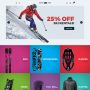 winter sport – ski & snowboard rental psd template screenshot 2