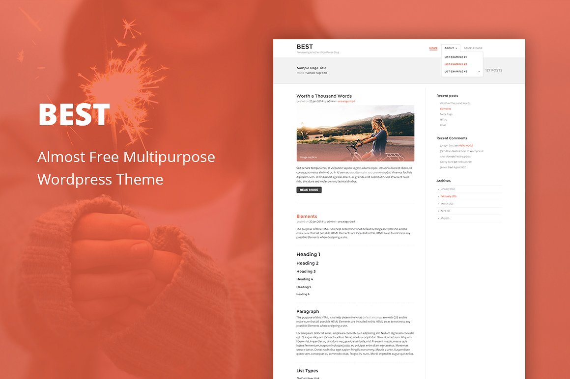 best cheap wordpress theme