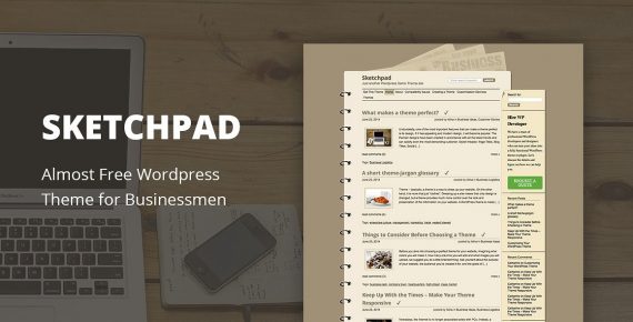 scetchpad cheap wordpress theme