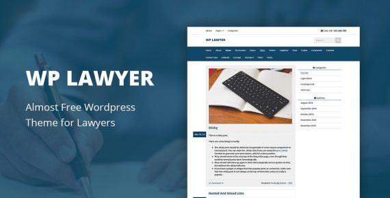 lawyer wordpress theme