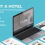 rent a hotel – hostel & guest house booking website psd template screenshot 1