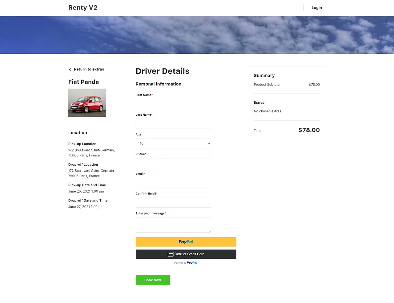 renty v2 – car rental & booking wordpress theme screenshot 5