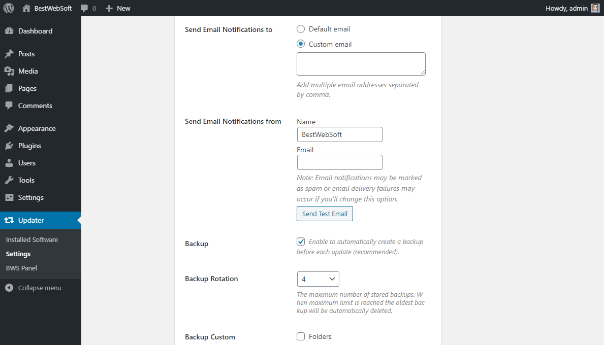 Helpful Updater for your WordPress site — BestWebSoft