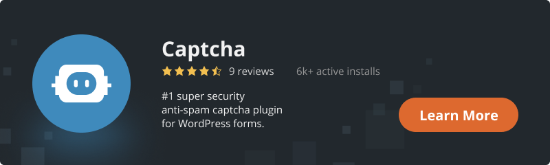 recaptcha wordpress plugin