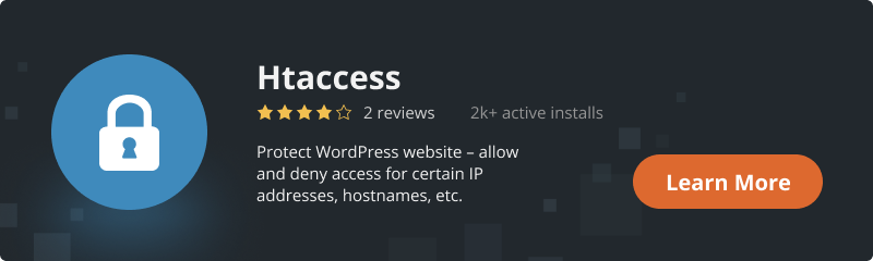 Htaccess plugin link