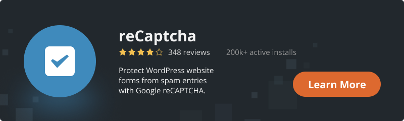 reCaptcha plugin