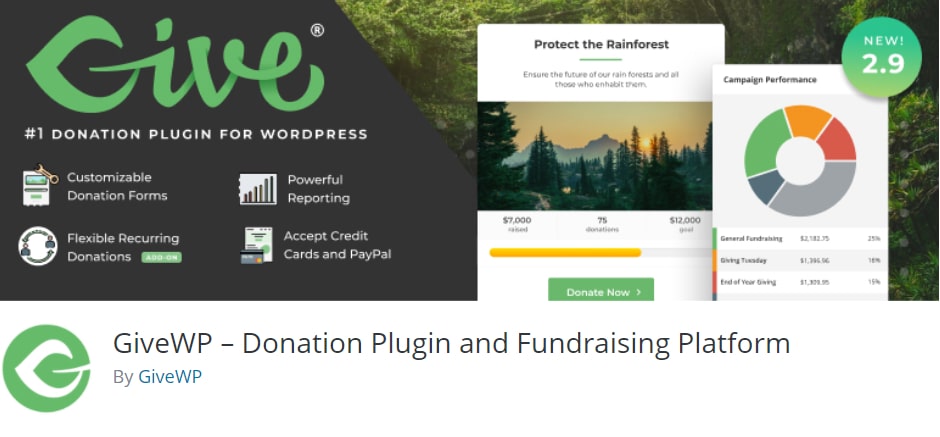 GiveWP – Donation Plugin and Fundraising Platform – WordPress plugin