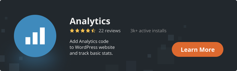 analytics plugin