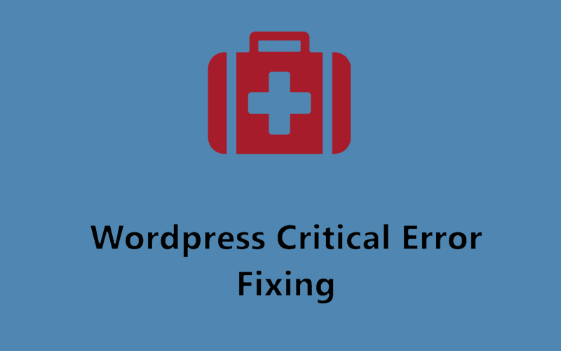 Wordpress Critical Error Fixing