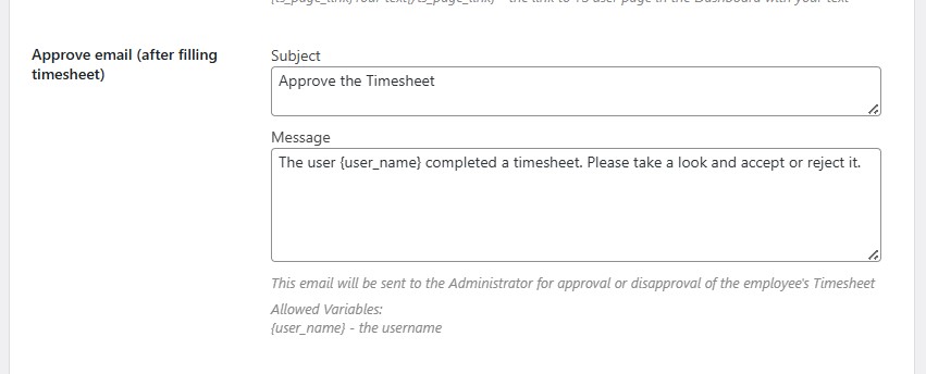 approve timesheet email