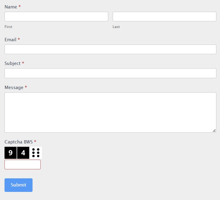 formidable form example captcha